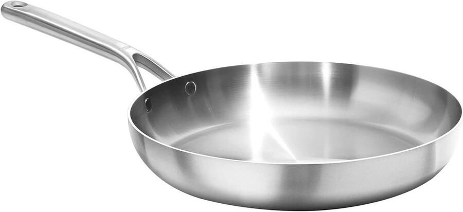 Koekenpan RVS Gelijkmatig Koken Tri-Ply Constructie 305 cm Zilver