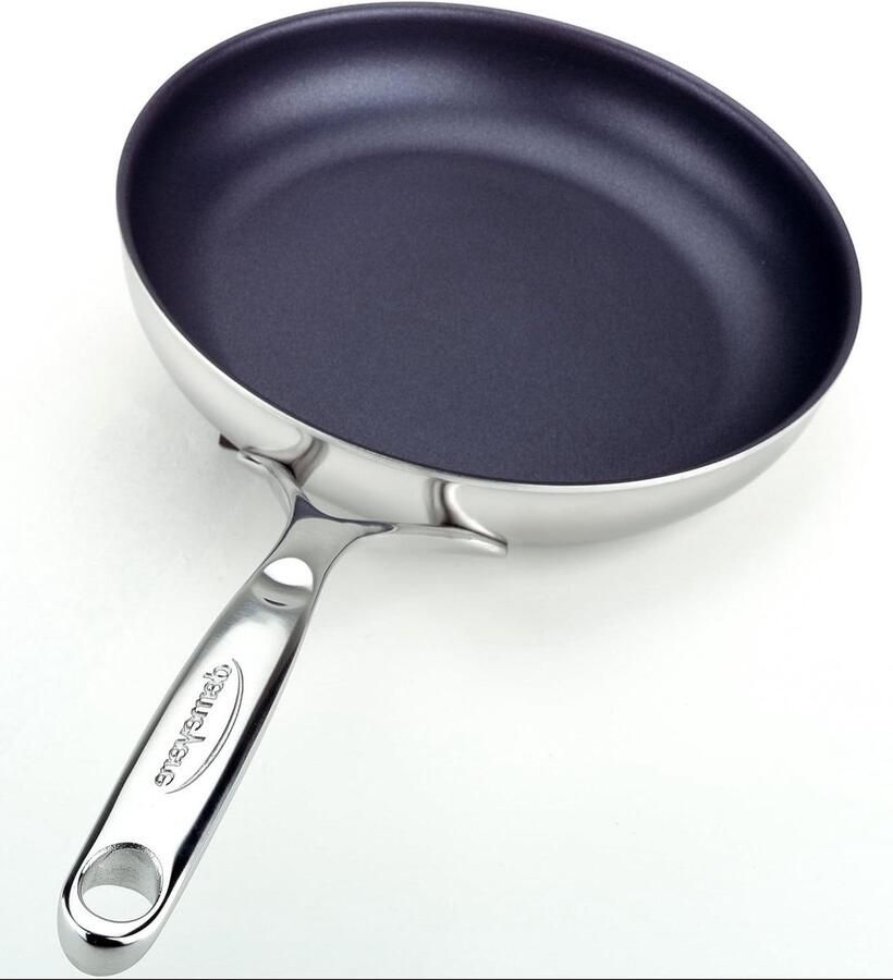 Koekenpan RVS Koekepan Antiaanbak Lekker Koken Controinduc Technologie 20 cm Zilverkleurig