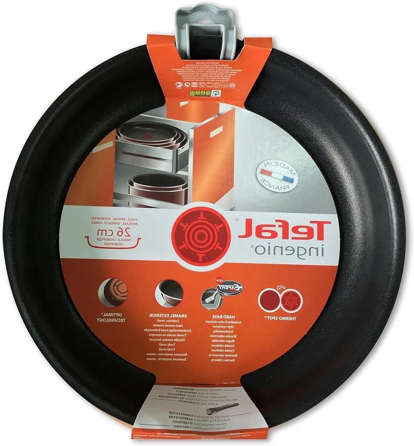 Koekenpan Sauté Pan Sauteren Duurzame anti-aanbaklaag 26 cm Zwart