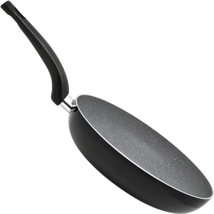 Koekenpan Aluminium Vetarm Bakken IL AG Basic Antiaanbaklaag 28 cm Antraciet