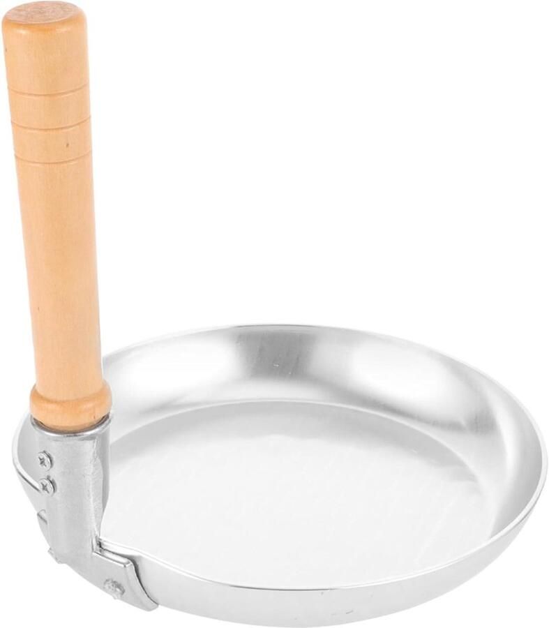Koekenpan Set Omeletpan Wokpan Ontbijt Maken Antiaanbaklaag 18.5 cm Zilver