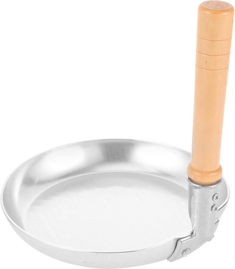 Koekenpan Set Omeletpan Wokpan Ontbijt Maken Antiaanbaklaag 18.5 cm Zilver