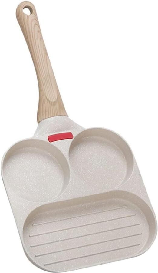 Koekenpan Set Ontbijtpannen Dagelijks Koken Anti-aanbaklaag 38x19 cm Zwart