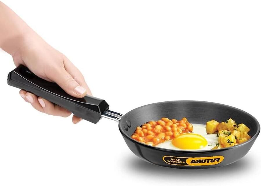 Koekenpan Snel Koken Extra dik 18 cm Zwart