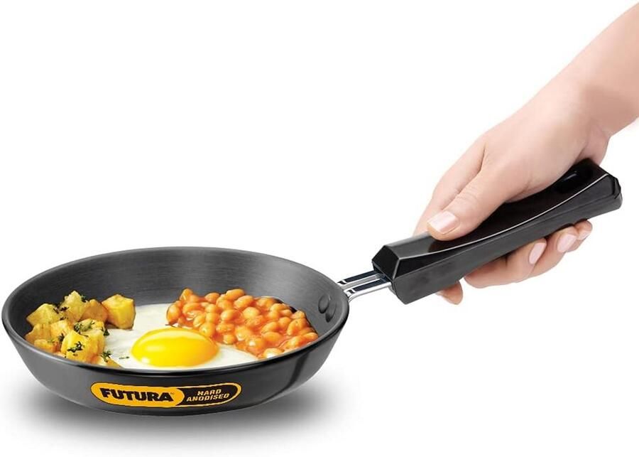 Koekenpan Snel Koken Extra Dik 18 cm Zwart