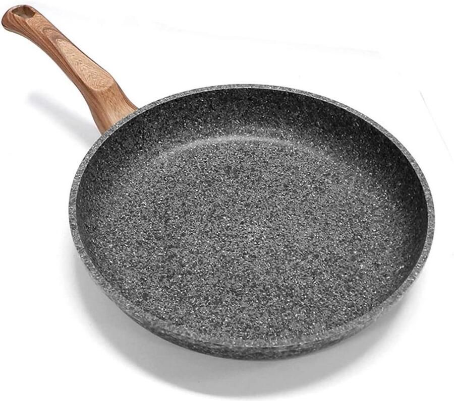 Koekenpan Steakpan Grillpan Dagelijks Koken Verdikt Materiaal 20 cm Zwart