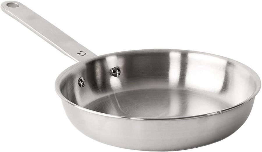 Koekenpan Steelpan 5-laags Koken en braden Aluminium kern 20cm Zilver