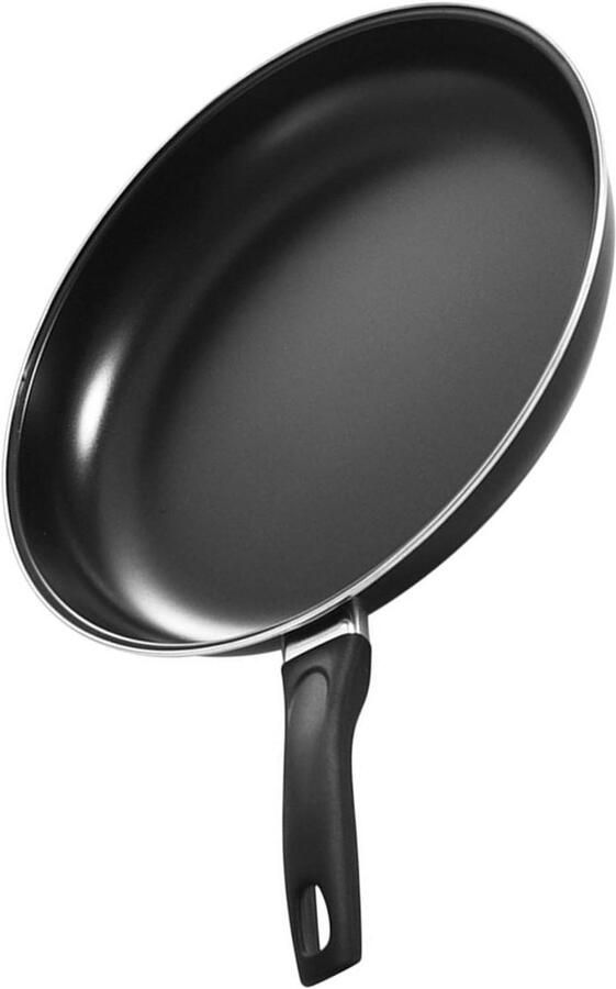 Koekenpan Steelpan Braadpan Bakken en braden Inductie compatibel 30 cm Zwart