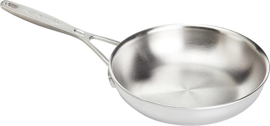 Koekenpan Steelpan Braadpan Koken 5-laags materiaal 20 cm Zwart
