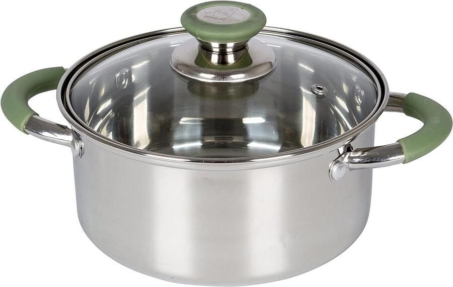 Koekenpan Steelpan Koken op Inductie Hittebestendige Handgrepen Ø16x8 cm Zilver