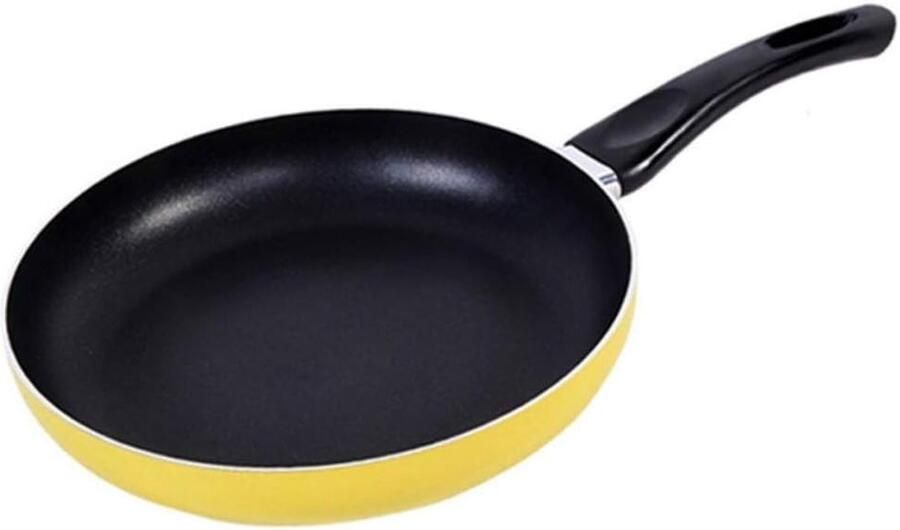 Koekenpan Steelpan Maak Maaltijden Antiaanbaklaag 26 cm Geel