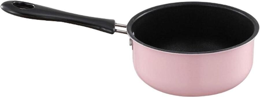 Koekenpan Steelpan Mini Soeppan Koken Antiaanbaklaag 12 cm Roze