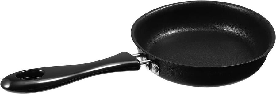 Koekenpan Steelpan Omeletpan Ontbijt Bakken Keramisch Titanium Binnenkant Klein Zwart