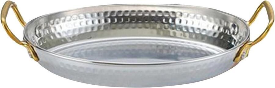 Koekenpan Steelpan Vispan Koken in Keuken Snelle Gelijkmatige Verwarming 18 x 12.5 x 3 cm Zilver