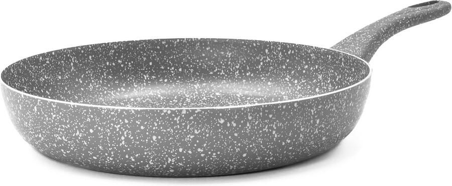 Koekenpan Steen effect Gezond koken Hittebestendig handvat 30 cm Grijs