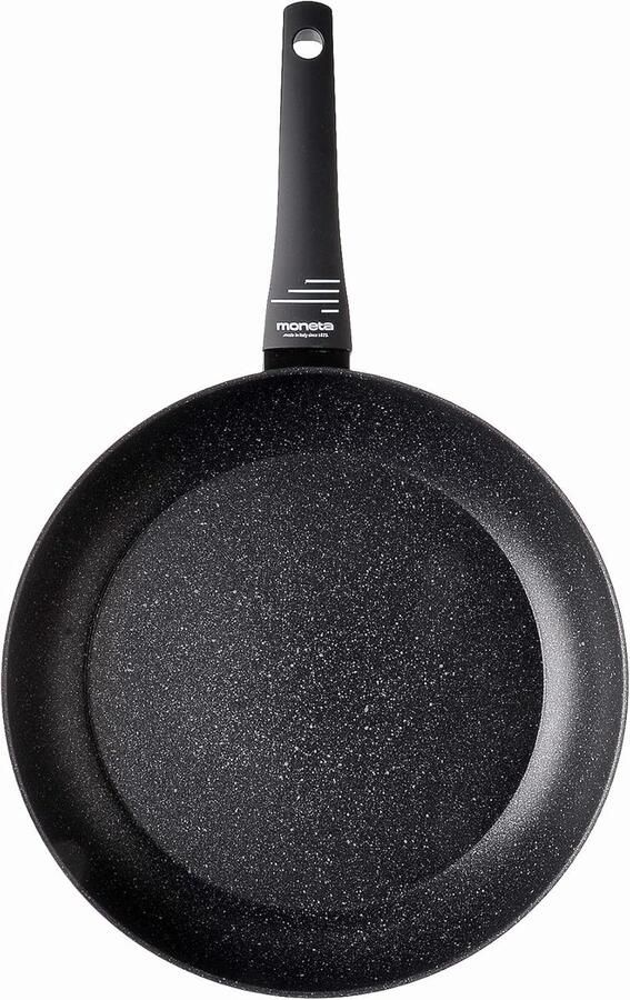 Koekenpan Steen effect Gezond Koken Minerale deeltjes 32 cm Zwart