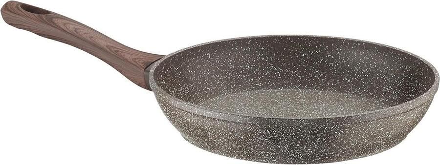 Koekenpan Steenlook Koekenpan Antiaanbak Gezond Koken PFOA-vrij 20 cm Zwart
