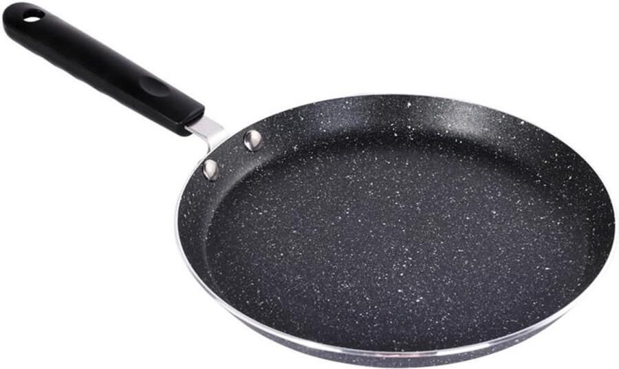 Koekenpan Tawa pan Pannenkoeken bakken Antiaanbaklaag 18 cm Zwart