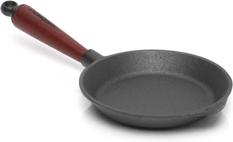 Koekenpan van gietijzer 18 cm voor optimaal braden en bakken