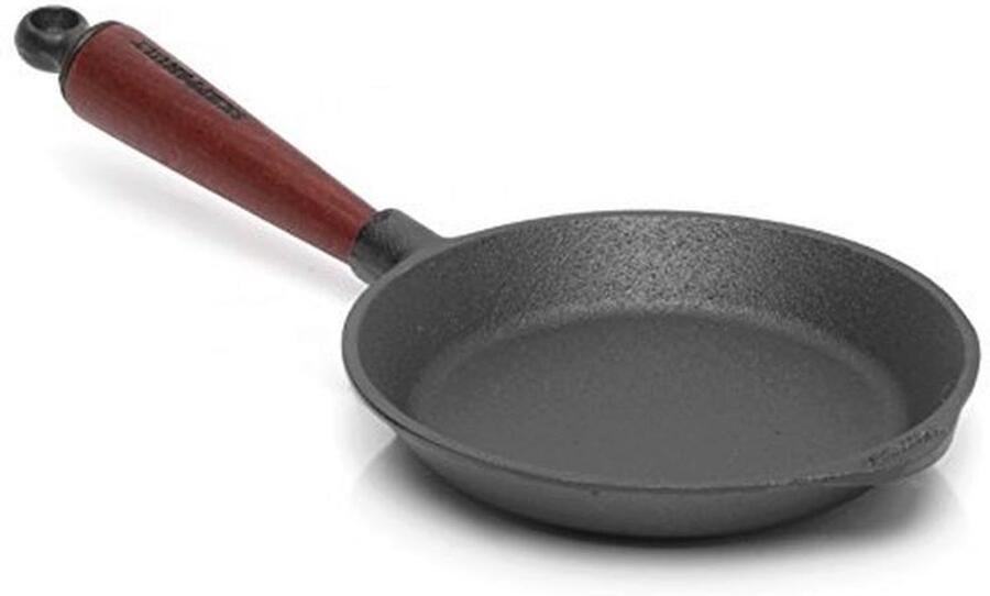 Koekenpan van gietijzer 18 cm voor optimaal braden en bakken