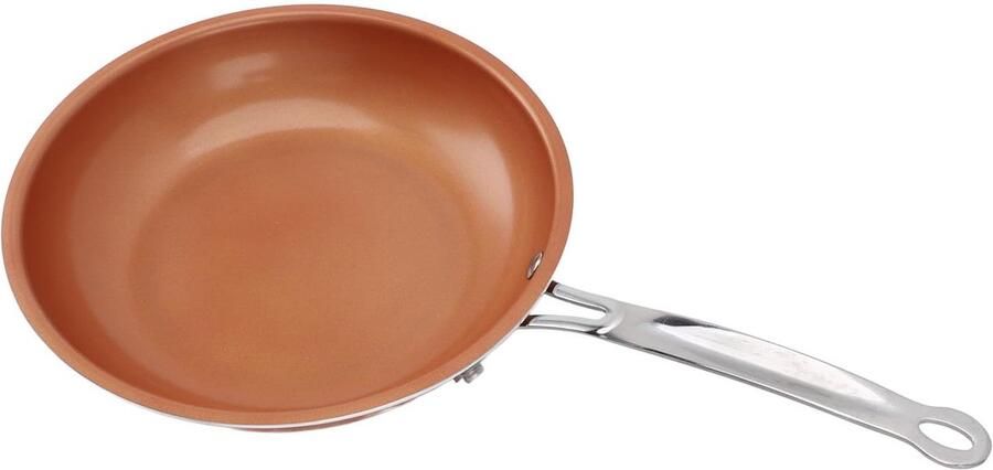 Koekenpan Veelzijdig Koken Antiaanbaklaag 24 cm Koperkleurig