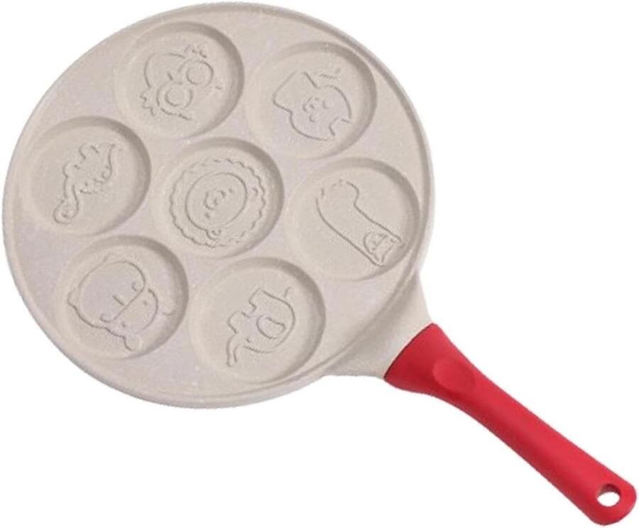 Koekenpan voor Eieren Omeletpan Koekenpan Gezond Koken Natuurlijke Steen Coating 46 x 28 x 6 cm