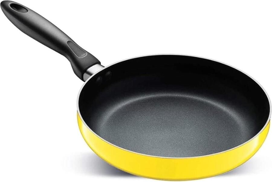 Koekenpan Wok Pan Koken Antiaanbaklaag 24 cm Zwart
