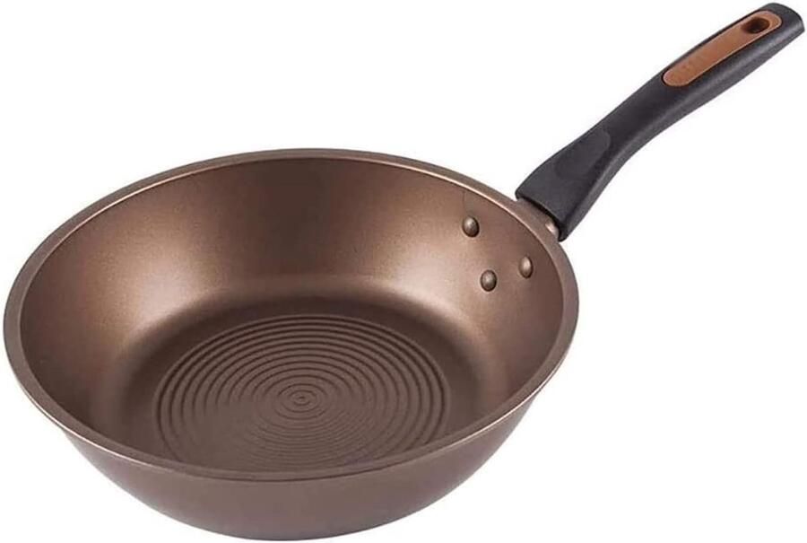 Koekenpan Wok pan Koken Antiaanbaklaag 26x20 cm Zwart