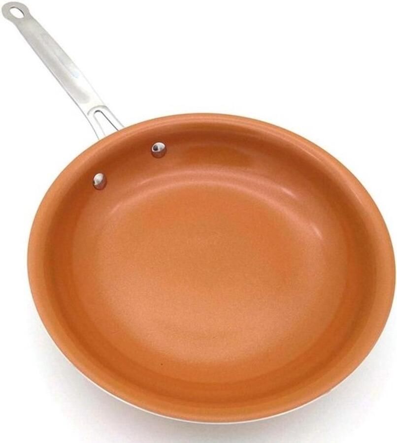Koekenpan Wokpan Antiaanbakpan Koken bakken Inductiebodem 20 24 26 cm Oranje