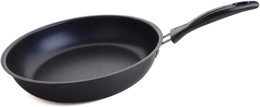Koekenpan Wokpan Antiaanbak Pan Thuis Koken Geschikt voor Inductie 18 Cm Diameter Zwart