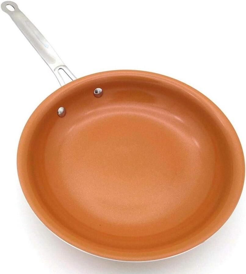Koekenpan Wokpan Koekenpan Inductie Koken en Bakken Antiaanbaklaag 24cm 26cm Oranje