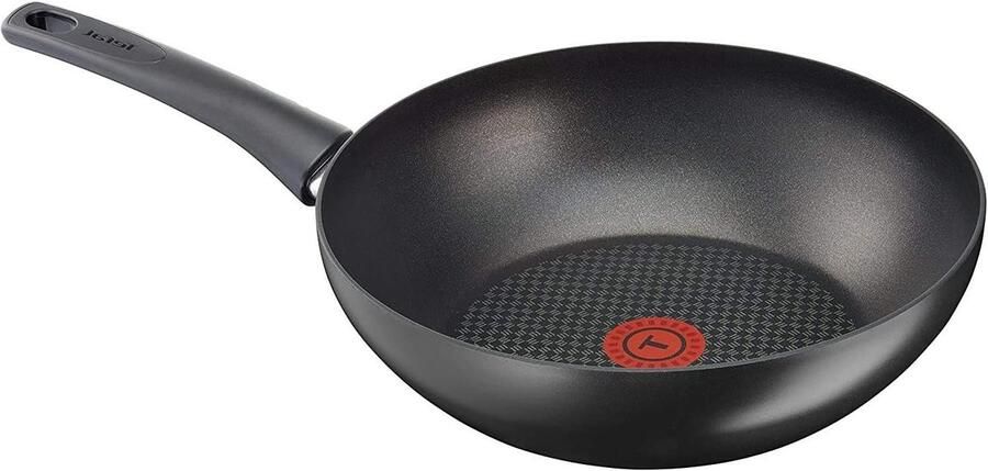 Koekenpan Wokpan Koekenpan Lekker Koken Met Thermospot 28 cm Zwart