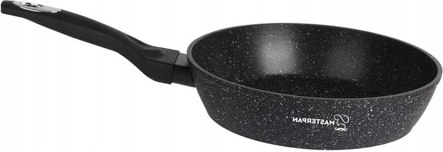 Koekenpan Wokpan Koekenpan Licht Bakken Marmeren Coating 30 cm Zwart