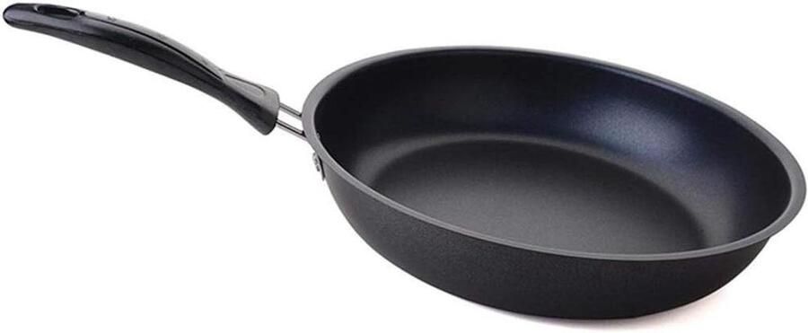 Koekenpan Wokpan Koekenpan Thuis Koken Antiaanbaklaag 16 cm Zwart