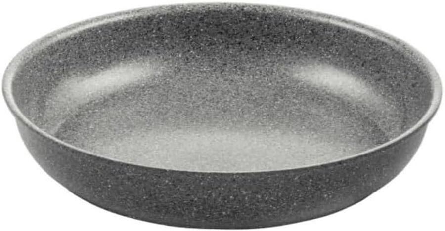 Koekenpan met Afneembare Handgreep Koekenpan Inductie Gezond Koken PFAS-vrije Coating 24 cm Grijs Zwart