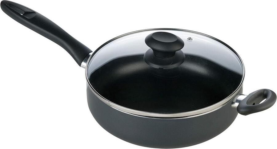 Koekenpan Zwart Dagelijks Koken Antiaanbaklaag 54 x 28 cm Zwart