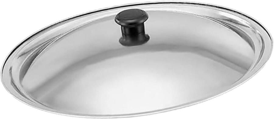 Koekenpandeksel Potdeksel Universeel Koken op Inductie Roestvrij Staal 25.5 cm Zilver