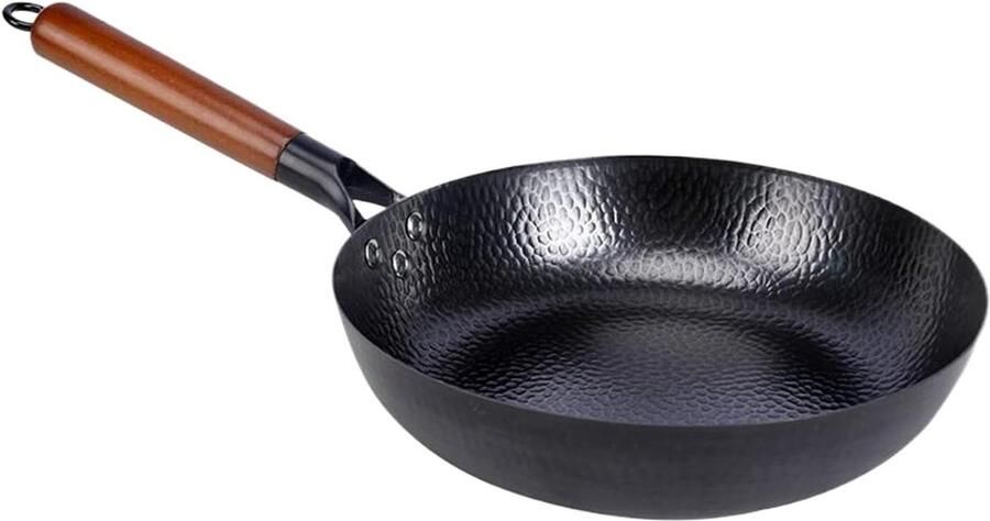 Koekenpannen met antiaanbaklaag Koekenpan Braadpan Binnen en buiten koken Geoptimaliseerd warmtebeheer 28 cm Unieke pot