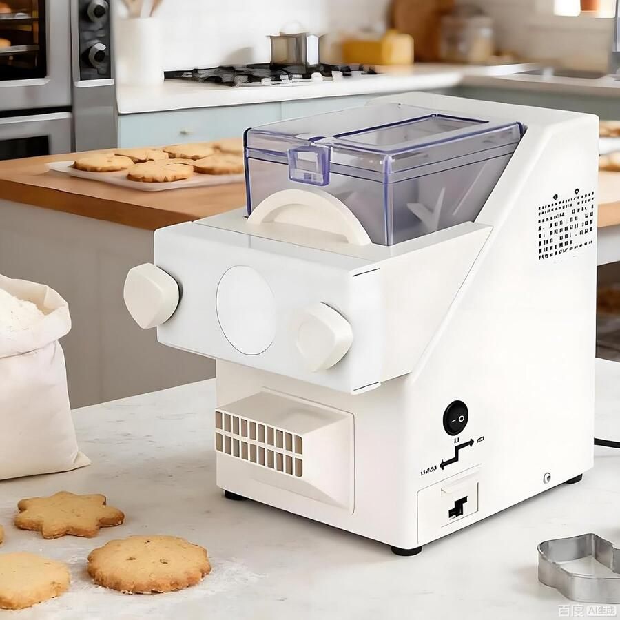 Koekjesmachine Bakmachine Koekjes Zelf Koekjes Maken 8 Spuitmondjes Inbegrepen 34.5 x 24 x 31 cm Wit
