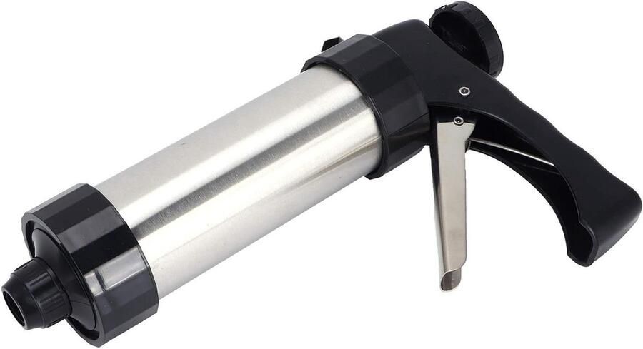Koekjesmaker Pers Bakvorm Set Zelf Koekjes Maken Roestvrijstaal ABS 230 x 140 mm Zilver