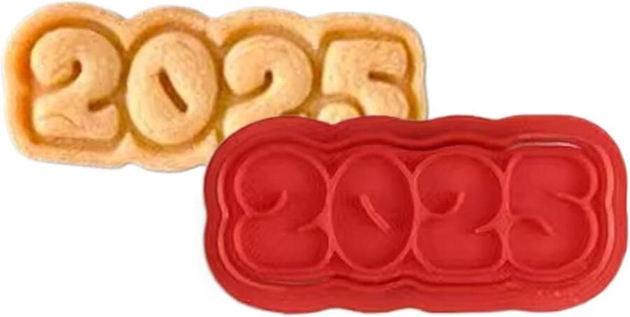 Koekjessnijder Slang Koekjesstempel Bakken Thuis Feestelijk Nieuwjaarsontwerp 5.5 x 5.8 x 2 cm Niet gespecificeerd
