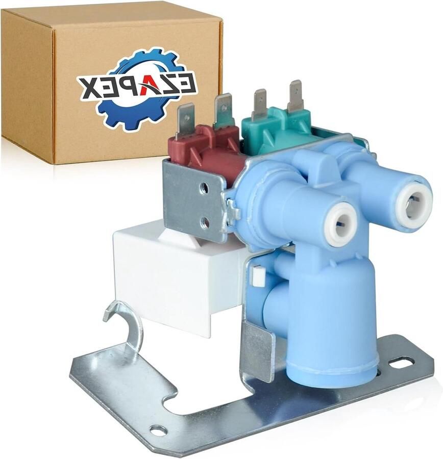 Koelkast Waterinlaatklep Waterklep Koelkast IJsmachine Reparatie Verbeterde Materialen 10.2 x 10.2 x 7.6 cm Zwart