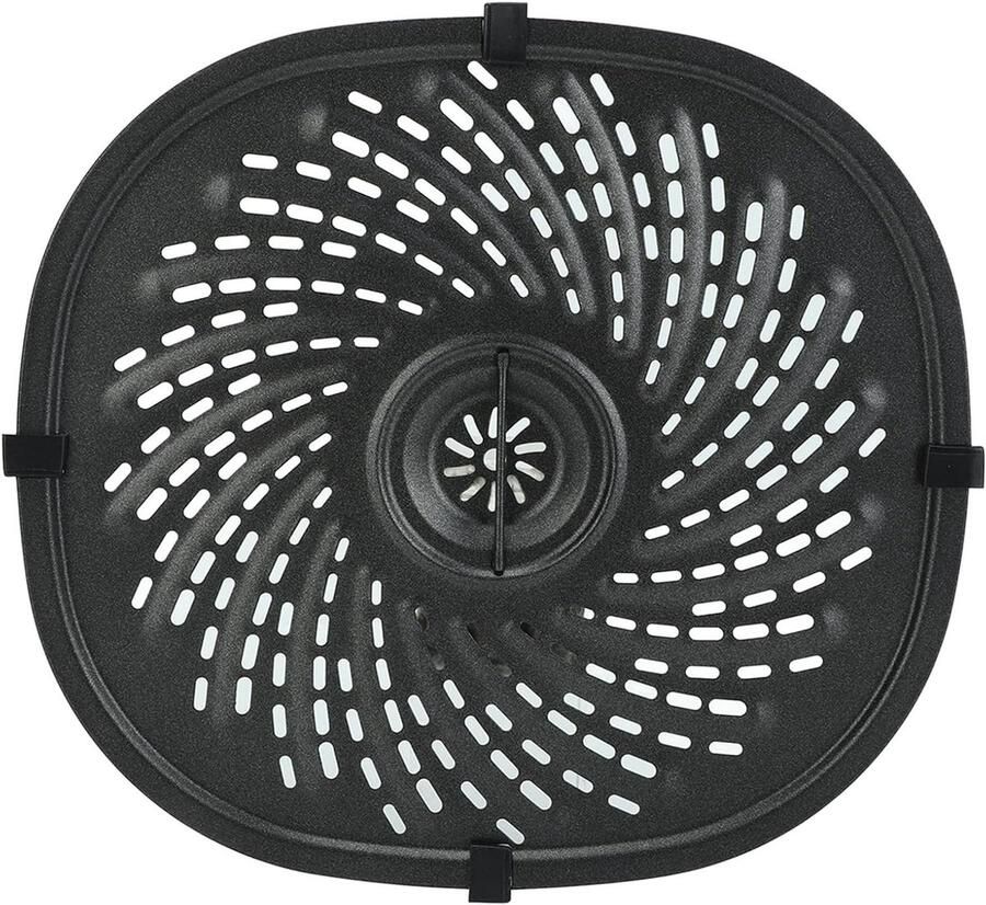 Koelkastplaat Vervanging Antiaanbak Grill Airfryer Accessoire Met Rubberen Huls 7QT Zwart