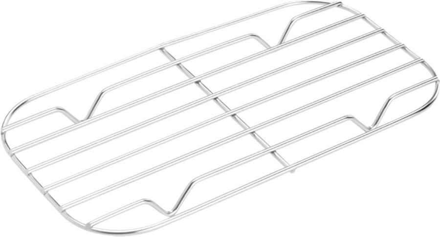 Koelrek Bakplaat Keuken Accessoire Bakken En Koelen Roestvrij Staal 15x8.5cm Zilver