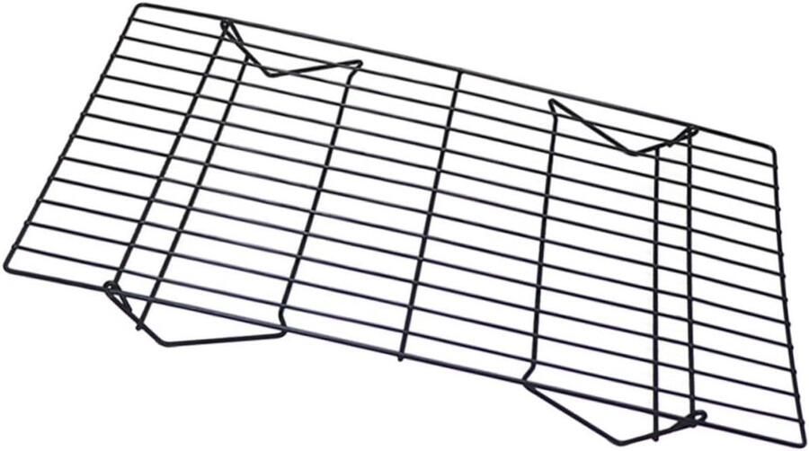 Koelrek Bakrek Grillrek Bakken en Grillen Opvouwbaar Ontwerp 40x25x7.5CM Zwart