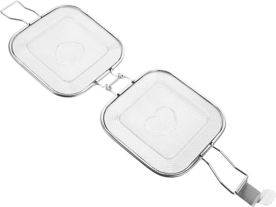 Koelrek Brood Bakrek Grillnet Bakken En Grillen Roestvrij Staal 25 x 16.5 cm Zilver