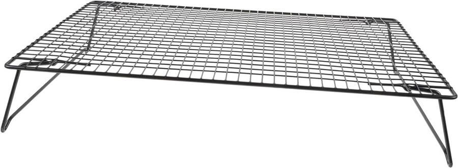 Koelrek Grill Bakrek Ovenrek Bakken Grillen Roestvrij Staal 42.5 x 27.7 cm Zwart