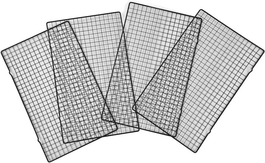 Koelrek RVS Bakrek Lekbak Bakken en Grillen Heavy-duty Roestvrij Staal 40.4 x 25 cm Zilver