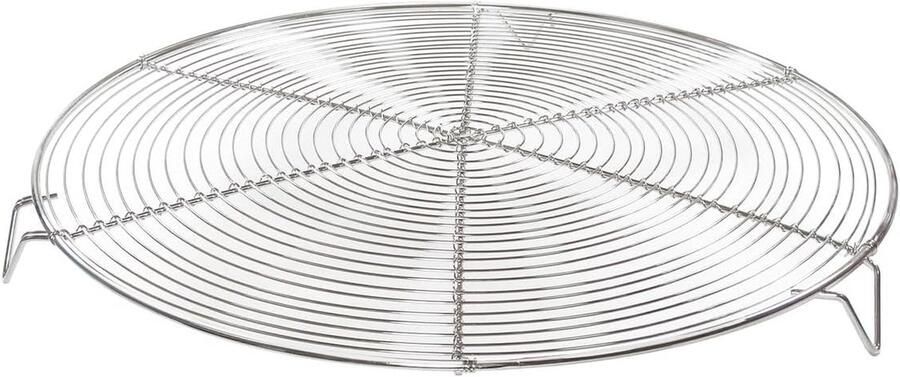 Koelrek RVS Bakrek Ovenrek Bakken en Grillen Roestvrij Staal 28 cm Zilver