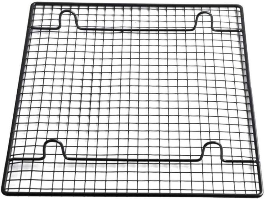 Koelrek RVS Bakrek Ovenrek Oven Gebruik Roestvrij Staal 26x23cm Zilverkleurig